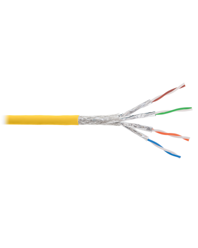 S/FTP, 4pair, Cat7a, Solid, In, LSZH (NKL 4375C-YL). Кабель «витая пара» (LAN) для структурированных систем связи. NIKOLAN в Златоусте