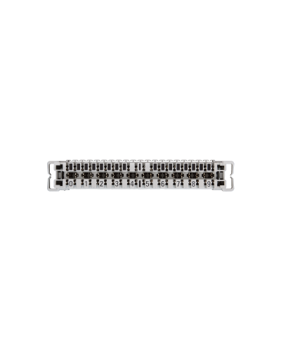 NMC-PL10-CU-10 (10 шт). Плинт неразмыкаемый, (0...9), крепление под кронштейн и круглые направляющие. NIKOMAX в Златоусте