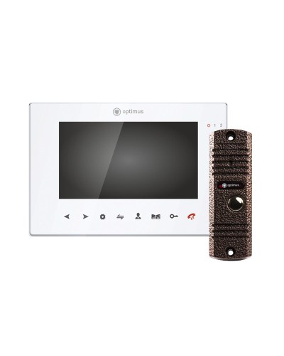 VMH-7.1 (w)+ DSH-E1080 (медь). Комплект видеодомофона. Optimus в Златоусте