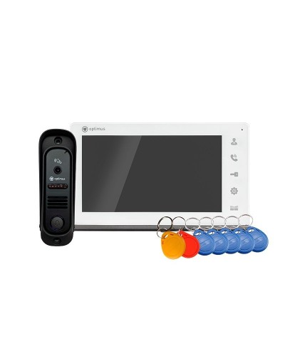 Leader 2.0 IK-7.0 (w+b). Комплект видеодомофона. Optimus в Златоусте