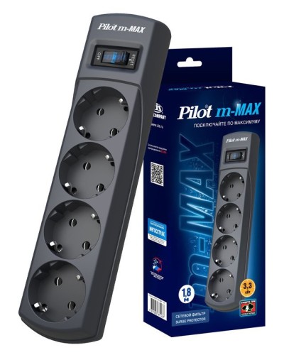 Pilot m-MAX 1.8м. Сетевой фильтр. Pilot в Златоусте