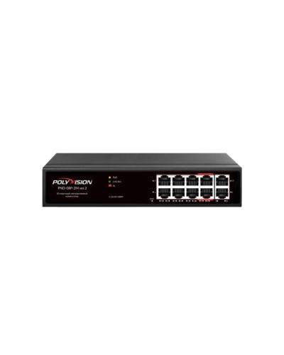 PND-08P-2M v.2. Коммутатор 10-портовый с функцией PoE. Polyvision в Златоусте