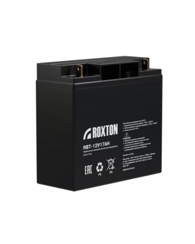 RBT-12V17AH. Аккумулятор герметичный свинцово-кислотный. ROXTON в Златоусте