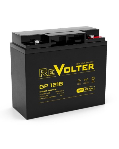 Revolter GP 1218. Аккумулятор автомобильный герметичный свинцово-кислотный. Revolter в Златоусте