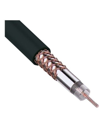 RG-58 A/U, 50 Ом, Cu/Al/Cu, 64%, 100 м, черный (01-2003). Кабель коаксиальный радиочастотный. Rexant в Златоусте