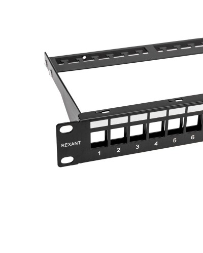 Панель коммутационная наборная 19", 1U, 24 порта, UTP REXANT PRO (02-0053): Патч-панель 19" в Златоусте