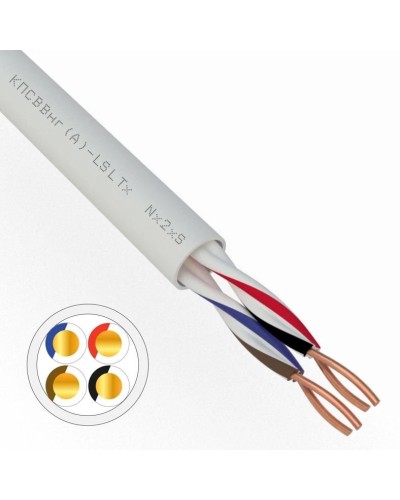 КПСВВнг(А)-LSLTx 2х2х0,75 REXANT (01-4876). Кабель для систем передачи данных пониженной пожароопасности c низким дымо- и газовыделением, с низкой токсичностью продуктов горения. Rexant в Златоусте