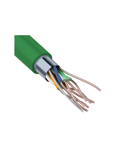 F/UTP, CAT 5e, нг(А)-LSLTx, 4х2х0,52мм, 24AWG, INDOOR, SOLID, зеленый, 305м REXANT (01-0161). Кабель «витая пара» (LAN) для структурированных систем связи. Rexant в Златоусте