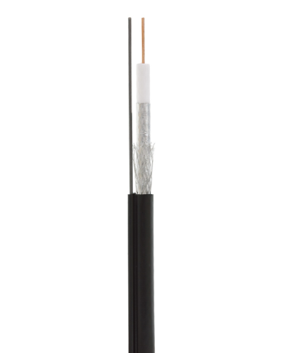RG-11U, 75 Ом, CCS/Al/Al 83% + ТРОС*1 (бухта 305 м), черный OUTDOOR (01-3021). Кабель коаксиальный радиочастотный. Rexant в Златоусте