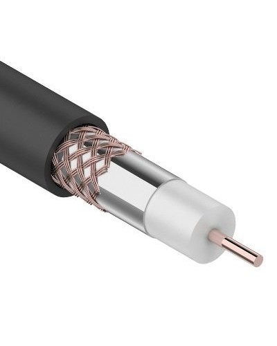 RG-6U+Cu, 75 Ом, Cu/Al/Cu, 64%, 100м. OUTDOOR REXANT (01-2222). Кабель коаксиальный радиочастотный. Rexant в Златоусте