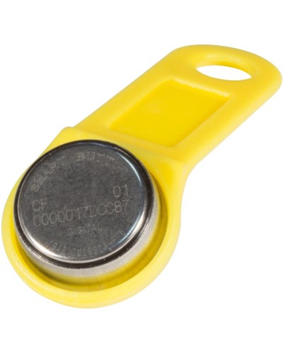 DS 1990А-F5 (желтый). Ключ электронный Touch Memory с держателем. SLINEX в Златоусте