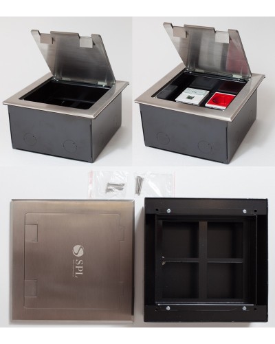 Люк на 4 поста (45х45), из нержавеющей стали, с коробкой, IP40 (300014). Люк. SPL в Златоусте
