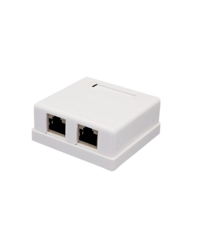 Розетка настенная RJ-45, 8P8C, Cat.6, 2 порта FTP (10-0353): Компьютерная розетка в Златоусте