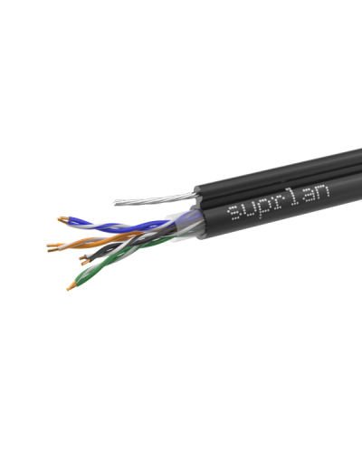 UTP Cat.5e 4x2x0,51 Cu PE Outdoor T-FG8 (трос) Premium (01-0308-1). Кабель «витая пара» (LAN) для структурированных систем связи. SUPRLAN в Златоусте