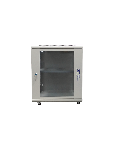 ST-NC12U600 (серый) С ПОЛКОЙ. Шкаф телекоммуникационный 19 настенный 12U. Space Technology в Златоусте