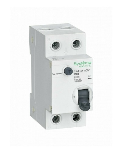 City9 Set 1P+N С 20А 4.5kA 30мА A 230В (C9D55620). Автоматический выключатель дифференциального тока. Systeme Electric в Златоусте