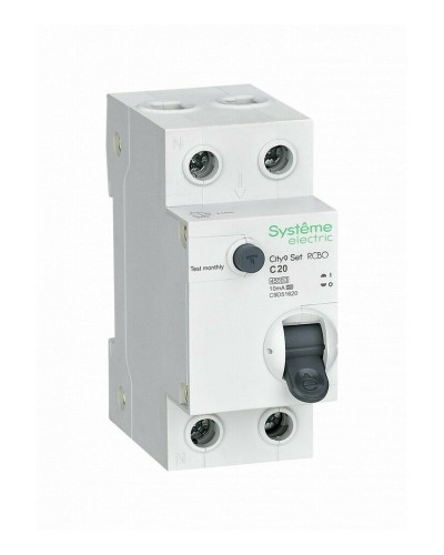 City9 Set 1P+N С 20А 4.5kA 10мА A 230В (C9D51620). Автоматический выключатель дифференциального тока. Systeme Electric в Златоусте