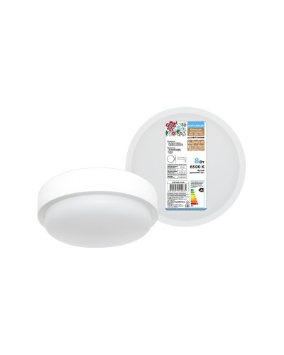 ДПП 3901 8Вт 6500К IP65 белый круг (SQ0366-0148). Светодиодный светильник LED. TDM ЕLECTRIC в Златоусте