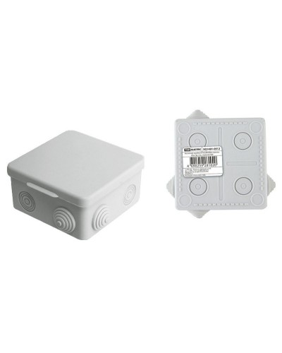 Коробка ОП 80х80х50мм, крышка, IP54, 7вх. (SQ1401-0512). Распаячная коробка. TDM ЕLECTRIC в Златоусте
