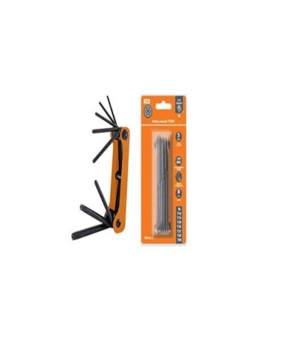 Набор ключей TORX раскладной 8шт.: T9-T40, углеродистая сталь Гранит TDM (SQ1020-0211). Набор ключей. TDM ЕLECTRIC в Златоусте