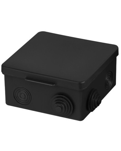 Распаячная коробка ОП 100х100х55мм, крышка, IP54, 8вх., черная TDM (SQ1401-0913). Распаячная коробка ОП. TDM ЕLECTRIC в Златоусте