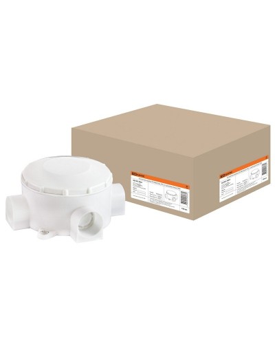 Распаячная коробка ОП D80х35мм, IP42, 3-х рожковая, белая TDM (SQ1401-4004). Распаячная коробка ОП. TDM ЕLECTRIC в Златоусте