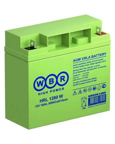 WBR HRL1280W. Аккумулятор герметичный свинцово-кислотный. WBR в Златоусте