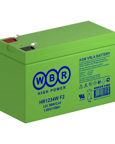 WBR HR1234W F2. Аккумулятор герметичный свинцово-кислотный. WBR в Златоусте