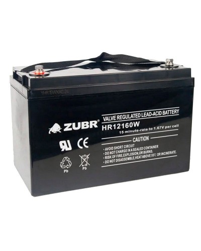 ZUBR HR 12160W (12V, 45Ah). Аккумулятор герметичный свинцово-кислотный. ZUBR в Златоусте