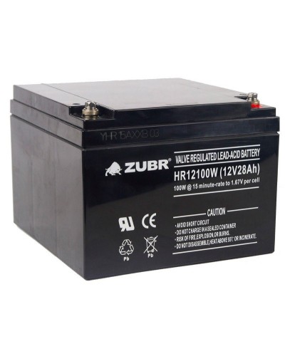 ZUBR HR 12100W (12V, 28Ah). Аккумулятор герметичный свинцово-кислотный. ZUBR в Златоусте