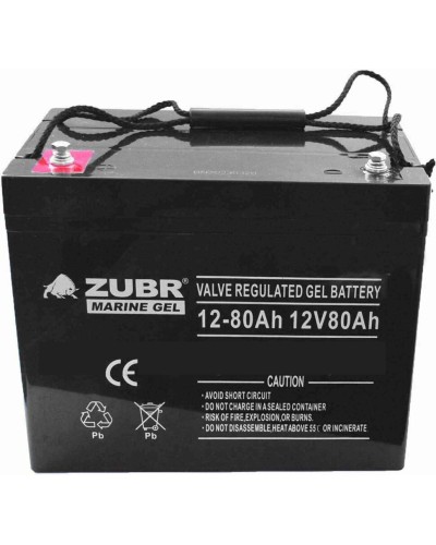 ZUBR MARINE GEL NPG 12-80 (12V, 80Ah). Аккумулятор герметичный свинцово-кислотный. ZUBR в Златоусте