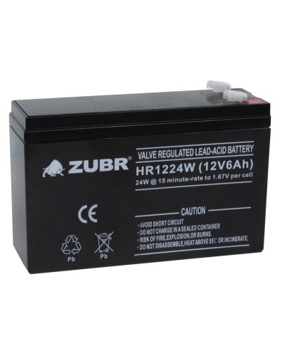 ZUBR HR 1224W (12V, 6Ah). Аккумулятор герметичный свинцово-кислотный. ZUBR в Златоусте