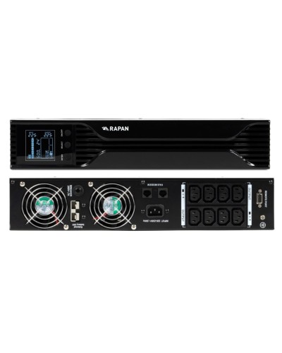 RAPAN-UPS 1000 RACK+2х9Ah (RAPAN-UPS 1000-RACK-IN-2х9-E) (8958). Бесперебойный источник питания. Бастион в Златоусте
