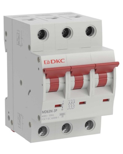 YON max MD63N 3P 32А 6кА C (MD63N-3PC32). Автоматический выключатель. ДКС в Златоусте