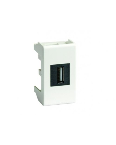 Розетка USB 2.0 Brava 1 модуль слоновая кость (75200S): Розетка USB в Златоусте