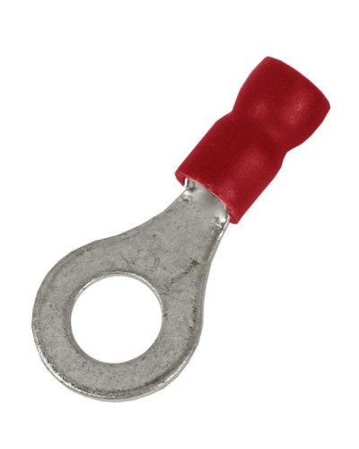 Наконечник НКИ 0,25-1,5 М5 (D5,3мм) с отверстием под винт (100 шт) (2A5P-EE-PVC). Наконечник с отверстием под винт и изолированным фланцем ПВХ. ДКС в Златоусте