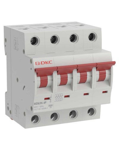 YON max MD63N 4P 25А 6кА C (MD63N-4PC25). Автоматический выключатель. ДКС в Златоусте