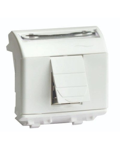 Розетка RJ-45 Brava 2 модуля слоновая кость (75655S): Розетка компьютерная с двумя разъёмами в Златоусте
