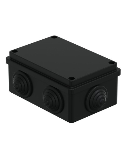 Коробка JBS120 120х80х50, 6 вых., IP55, черная (44008BL-1). Коробка монтажная. Экопласт в Златоусте