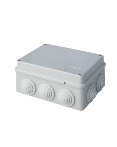 Коробка JBS150 150х110х70, 10 вых., 6P (0,15...2,5мм²) серая (43069HF-GR). Коробка монтажная, огнестойкая, без галогена. Экопласт в Златоусте