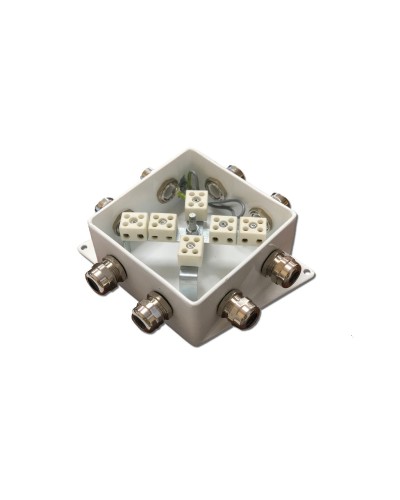 КМ-О (12к*6,0)-IP66-120х120, шесть вводов: Коробка монтажная огнестойкая в Златоусте
