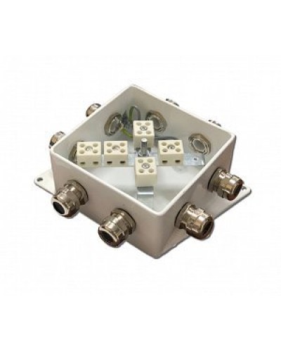 КМ-О (10к*10,0)-IP66-120х120, пять вводов: Коробка монтажная огнестойкая в Златоусте