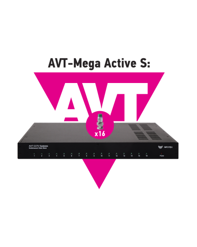 AVT-Mega Active S. 16-ти канальный комплект для передачи AHD/CVI/TVI 5Mp/4Mp/1080p. Инфотех в Златоусте