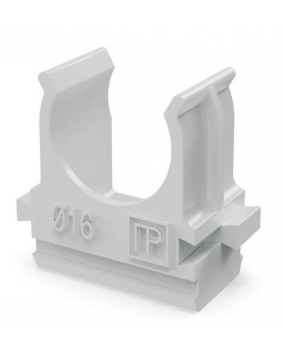 Крепеж-клипса для труб АБС-пластик в п/э D16 (100 шт) (PR.02616). Крепление для труб ПВХ. Промрукав в Златоусте