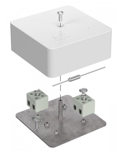 Коробка огнестойкая 75х75х30 (40-0450-FR1.5-4-П). Коробка огнестойкая для открытой установки. Промрукав в Златоусте