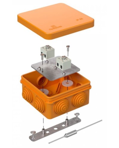 Коробка огнестойкая 80х80х40 (40-0210-FR1.5-4-П). Коробка огнестойкая для открытой установки. Промрукав в Златоусте