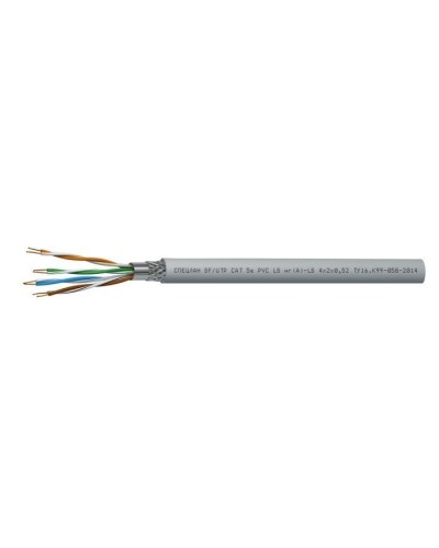 СПЕЦЛАН SF/UTP Cat 5e PVC LSнг(А)-LS 4х2х0,52. Кабель «витая пара» (LAN) для структурированных систем связи. Спецкабель в Златоусте