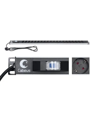 PDU-16-20S-B (9551c). Блок розеток. CABEUS в Златоусте