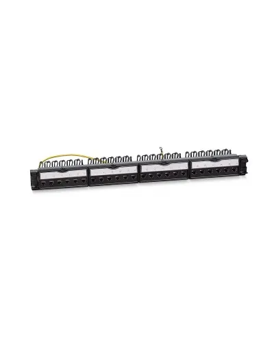 PL-24-KJ-RJ45-Cat.6a-SH-180T (11834c): Патч-панель 19" (1U), 24 порта RJ-45, категория 6a, полностью экранированная в Златоусте