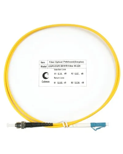 FOP(s)-9-LC-ST-1,5m (8351c). Патч-корд оптический. CABEUS в Златоусте